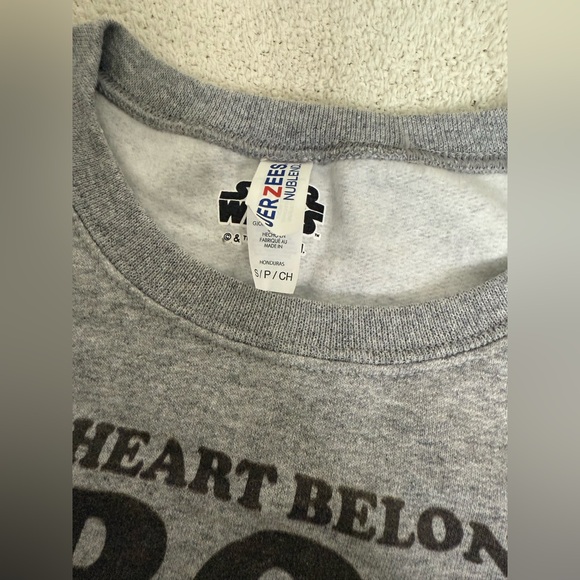 Unisex Star Wars: The Mandalorian Valentine's Day Belong To Grogu Sweatshirt - Picture 3 of 5